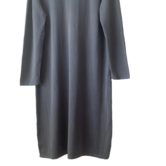 NWT Hanna Andersson Cowl Neck Sweater Midi Dress Women Size XL Gray Cozy - Picture 8 of 11